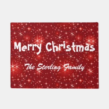 Custom Christmas Holiday Personalized Doormat by All_About_Christmas at Zazzle