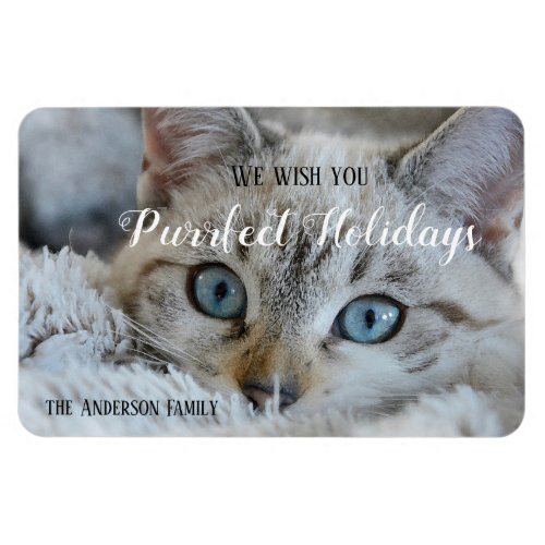 Custom Christmas Holidays Photo Magnet