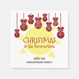 Custom CHRISTMAS IN THE SUMMERTIME Napkins