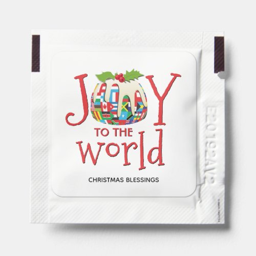 Custom Christmas Joy To The World Hand Sanitizer Packet