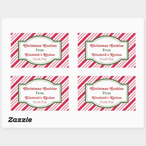 Custom Christmas Kitchen Stickers | Zazzle