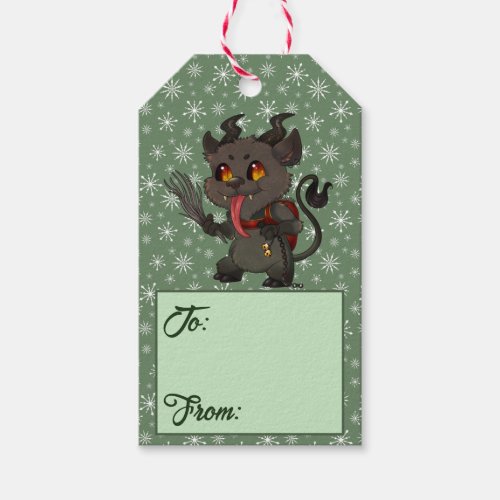 Custom Christmas Krampus Gift Tags