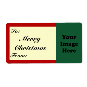 Custom Christmas Large Gift Label