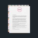 Custom Christmas Letter Template Pink Letterhead<br><div class="desc">Elevate your holiday greetings with this modern Christmas letter template, featuring a charming pink-themed letterhead design. Perfect for Merry Christmas letters, invitations, or seasonal messages, this holiday letterhead paper is designed to add a professional yet festive touch to your correspondence. These editable Christmas letter templates are ideal for personal messages...</div>