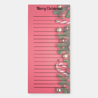 Custom Christmas Magnetic Notepad