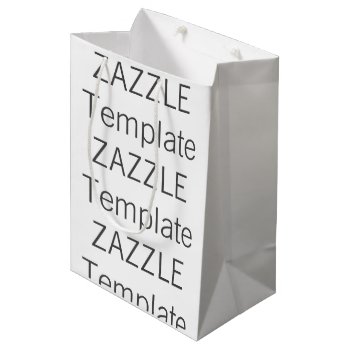 Custom Christmas Medium Matte Gift Bag Blank by ZazzleBlankTemplates at Zazzle