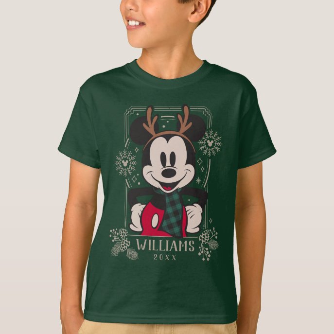 Custom Christmas Mickey Mouse T-Shirt