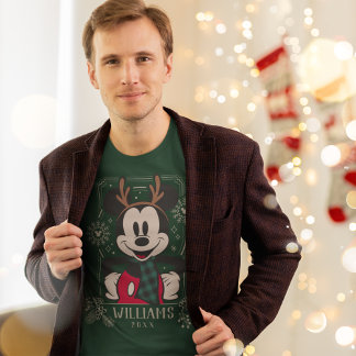 Custom Christmas Mickey Mouse T-Shirt