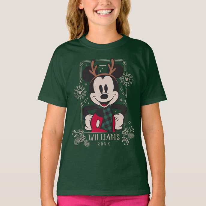 Custom Christmas Mickey Mouse T-Shirt