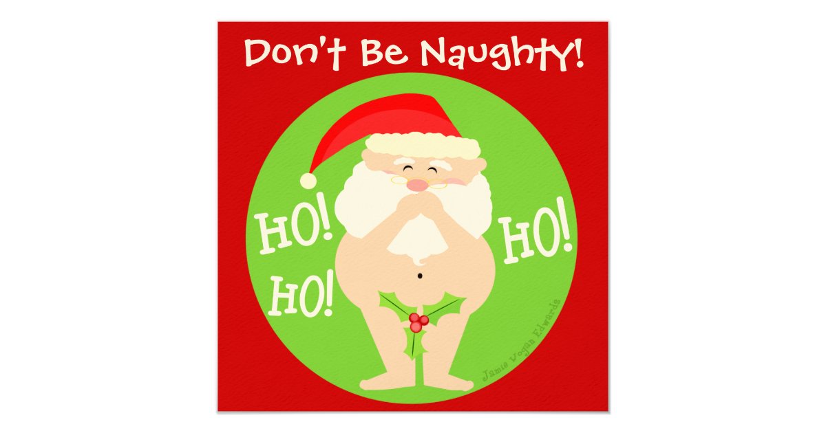 Custom Christmas Naughty Santa Party Invitation