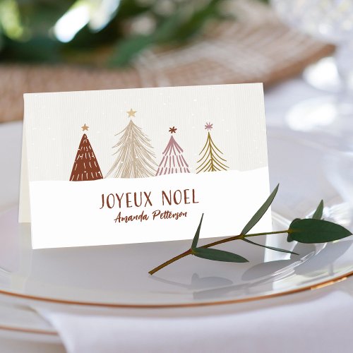 Custom Christmas Noel Gift Tag or Guest Place Card