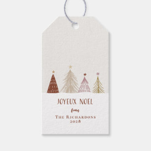 Custom Christmas Noel Package Wine bottle Festive Gift Tags