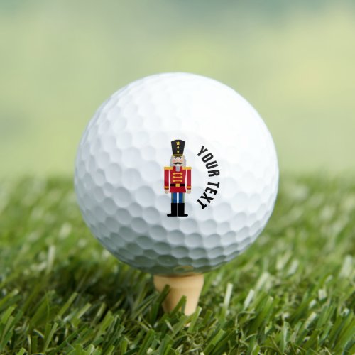 Custom Christmas nutcracker golf ball gift set