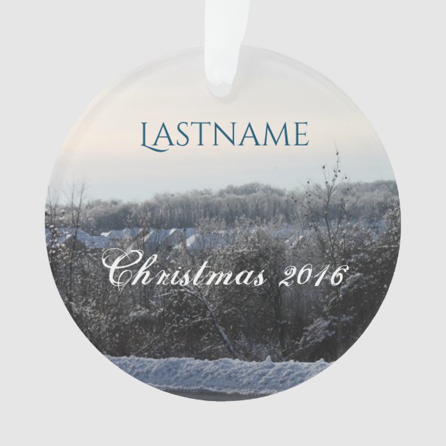Custom Christmas Ornament (Front)