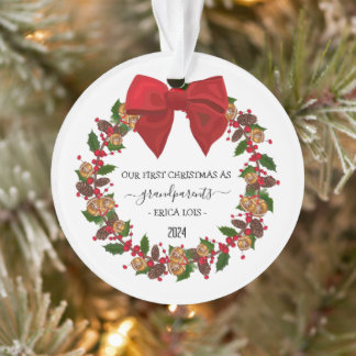 Custom Christmas Ornament for Grandparents Gift