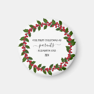 Custom Christmas Ornament for Grandparents Gift Magnet