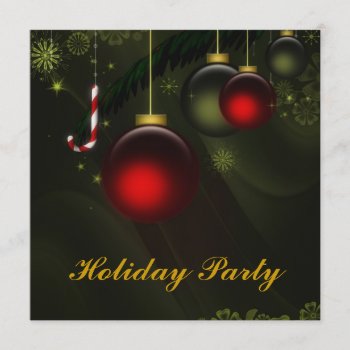 Custom Christmas Party Invitations by christmas_tshirts at Zazzle