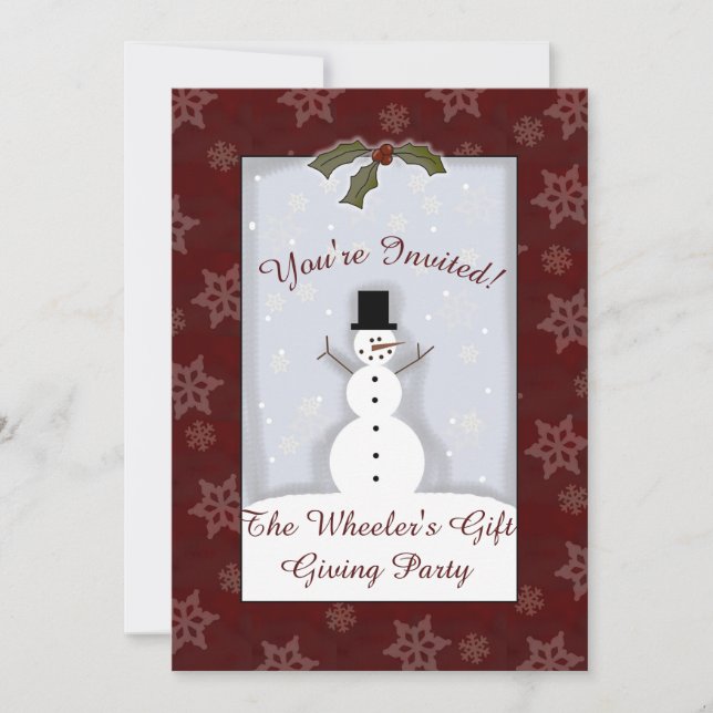 Custom Christmas Party Invite (Front)