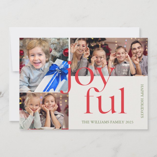 Custom Christmas Photo Card Printable Xmas Card (Front)