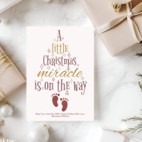 Custom Christmas Pregnancy Announcement
