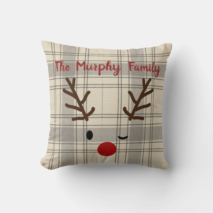 Custom Christmas Reindeer Family Lumberjack Plaid Throw Pillow Zazzle   Custom Christmas Reindeer Family Lumberjack Plaid Throw Pillow Rcd28fd0aac4e4629bd66d4ae22badbdd 4gum2 8byvr 704 