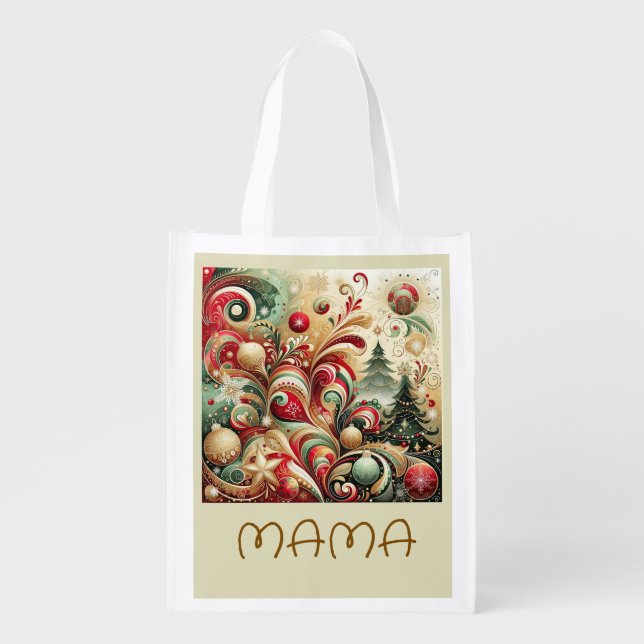 Custom Christmas Shopping Bag (Front)