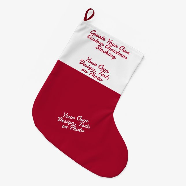 Custom Christmas Stocking - Personalized Photo Nam (Front (Hanging))