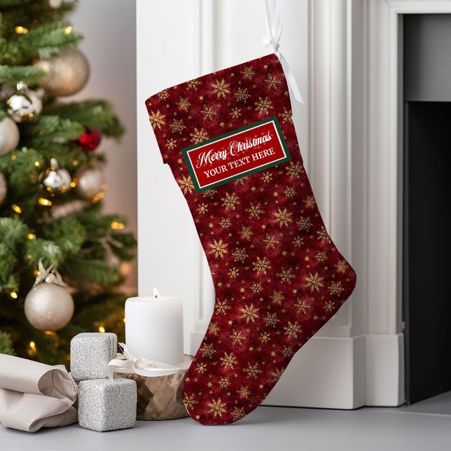 Custom Christmas Stocking Watercolor Personalized  (Custom Christmas Stocking Watercolor Personalized Name)