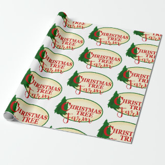 Custom Christmas Tree Farm Wrapping Paper