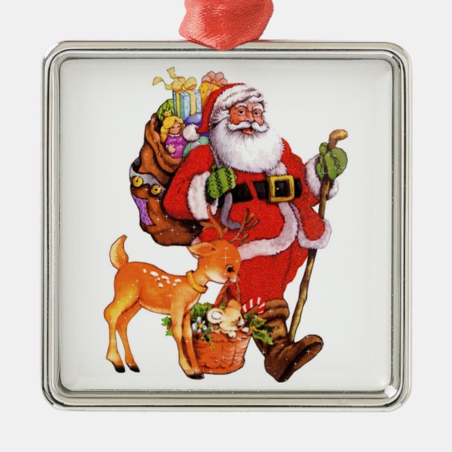 CUSTOM CHRISTMAS TREE METAL ORNAMENT (Front)