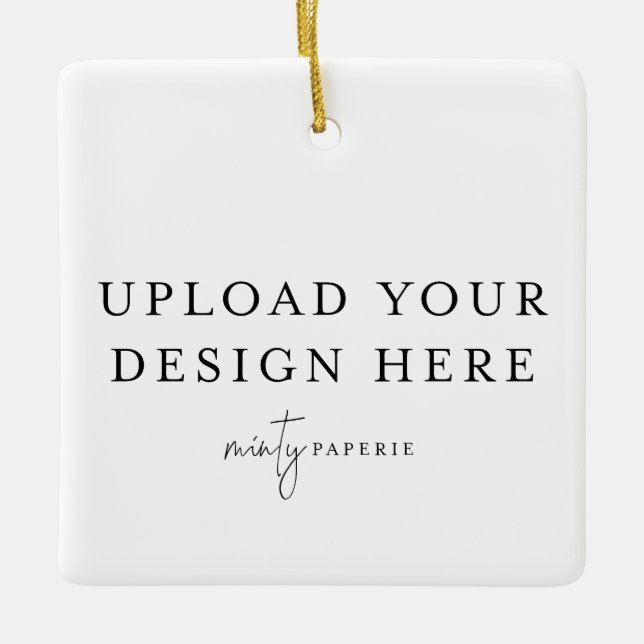 Custom Christmas Tree Ornament - Upload your Photo (Front)