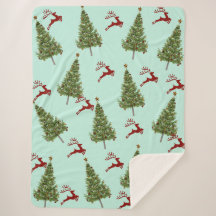 Custom Christmas Tree & Reindeer Cozy Holiday Gift