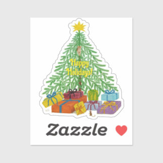 Custom Christmas tree Sticker