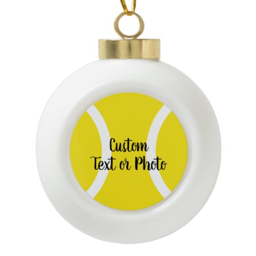 Custom Christmas tree tennis ball ornament