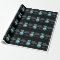 Custom Christmas Turquoise Blue Black Ornament