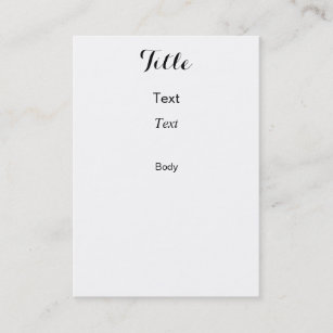 Chubby Business Cards Business Card Printing Zazzle