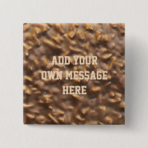 Custom Chunky Chocolate Custom Text Button