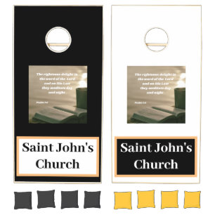 Custom Church  Cornhole Set
