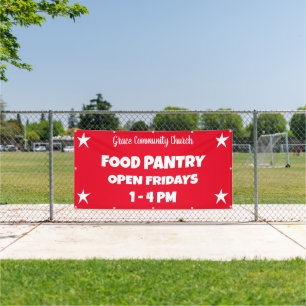 Custom Church Food Pantry Banner
