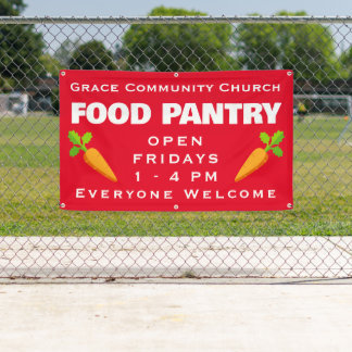 Custom Church Food Pantry Banner