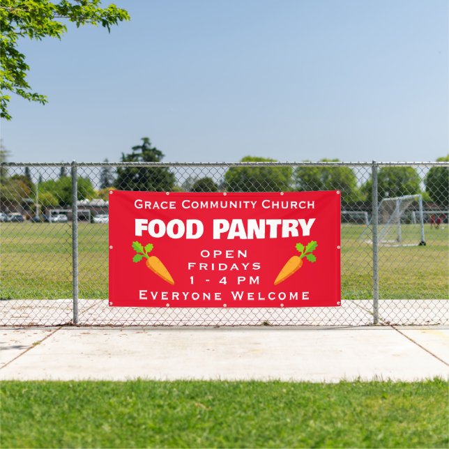 Custom Church Food Pantry Banner (Insitu)