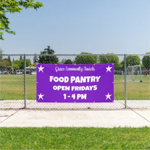 Custom Church Food Pantry Banner