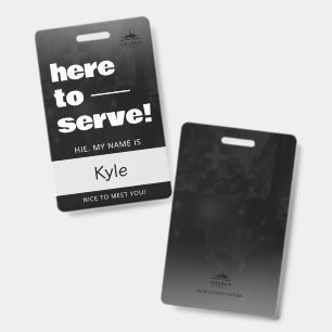 Custom Church Name Badge ID Template