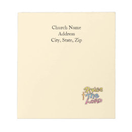 Custom Church Name Praise the LORD Graphic Notepad