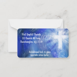 Custom Church Return Label Note Card