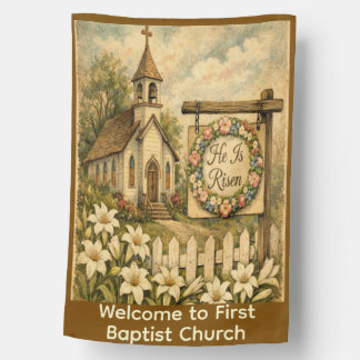 Custom Church Welcome Flag