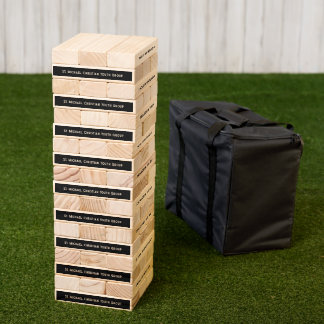 Custom Church Youth Group Lawn Topple Tower Game