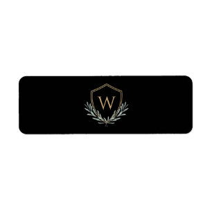 Custom Cigar Band with Monogram Crest Label