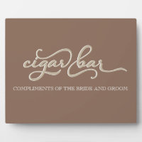 Custom Cigar Bar Wedding Sign