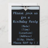Custom Cinderella's Carriage Birthday Party Invite (Back)